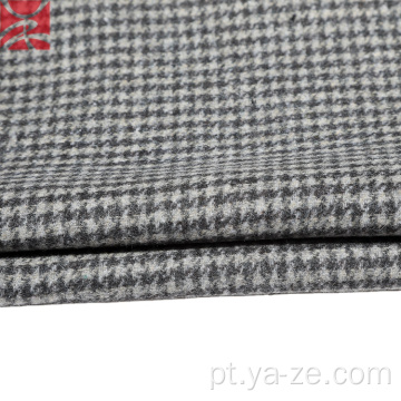 Tweed xadrez barato check houndstooth tecido para sobretudo